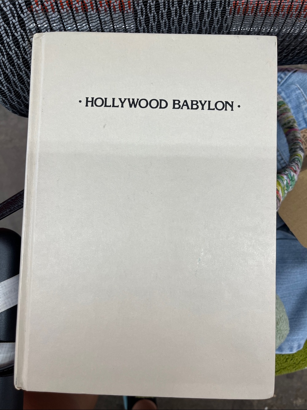 Hollywood Babylon Hardcover Coffee Table Book - White